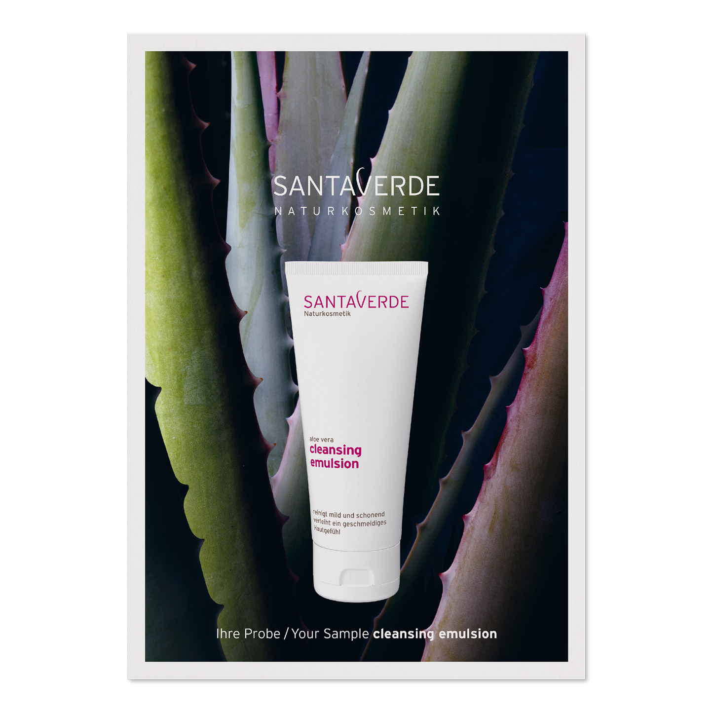 Sampel Santaverde Aloe Vera cleansing emulsion, uhastusemulsioon kuivale nahale