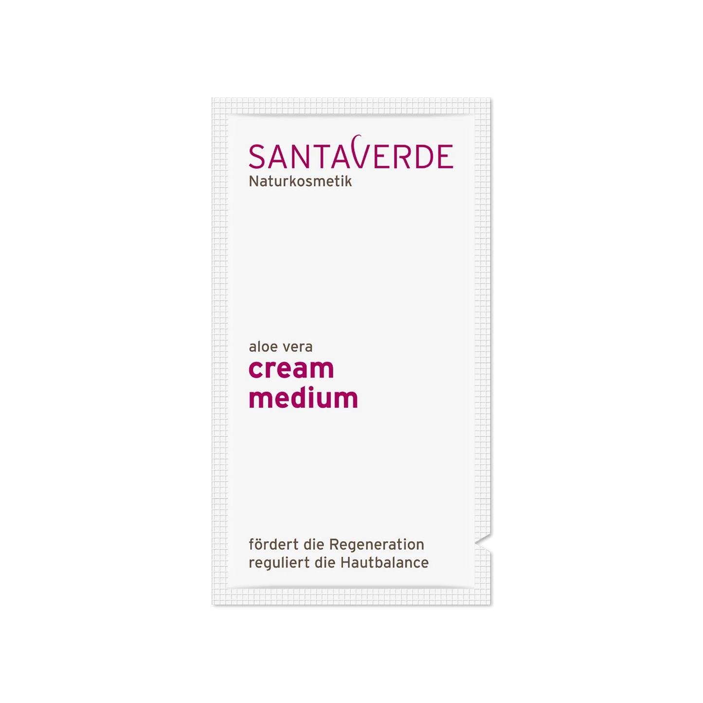 Sampel Santaverde Aloe Vera cream medium, taastav näokreem normaalsele ja kuivale nahale