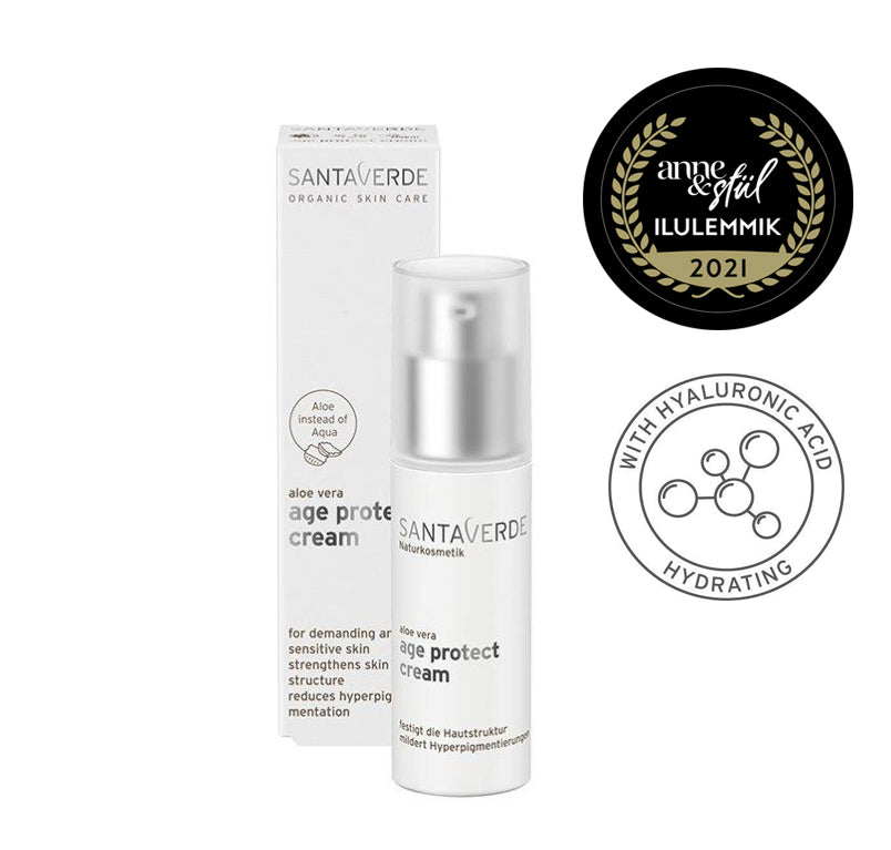 Santaverde Aloe Vera age protect cream, vananemisvastane näokreem(Anne&Stiil Ilulemmik 2021)