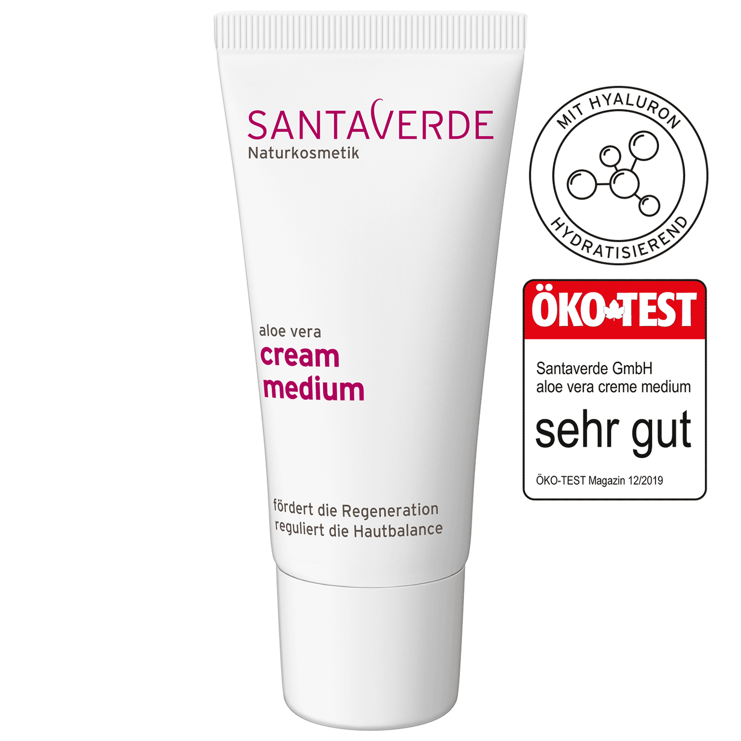 Santaverde Aloe Vera cream medium, taasatav näokreem normaalsele ja kuivale nahale - Minu looduskosmeetika