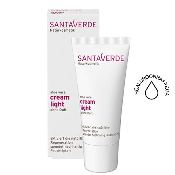 Santaverde Aloe Vera cream light fragrance free, lõhnavaba näokreem normaalsele ja kombineeritud nahale - Minu Looduskosmeetika