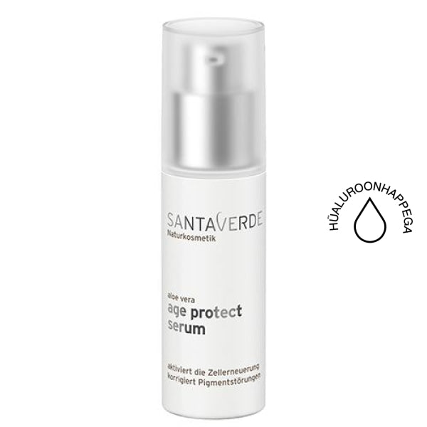 Santaverde Aloe Vera age protect serum, vananemisvastane seerum aktiveerib rakkude taastamise protsessi - Minu Looduskosmeetika