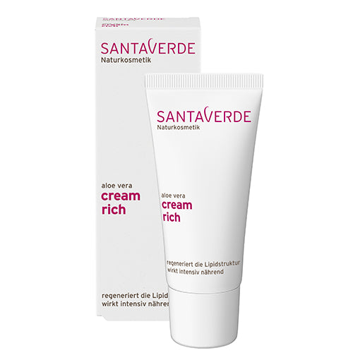 Santaverde Aloe Vera cream rich, näokreem eriti kuivale nahale rikkalikult toitev ja taastav - Minu Looduskosmeetika